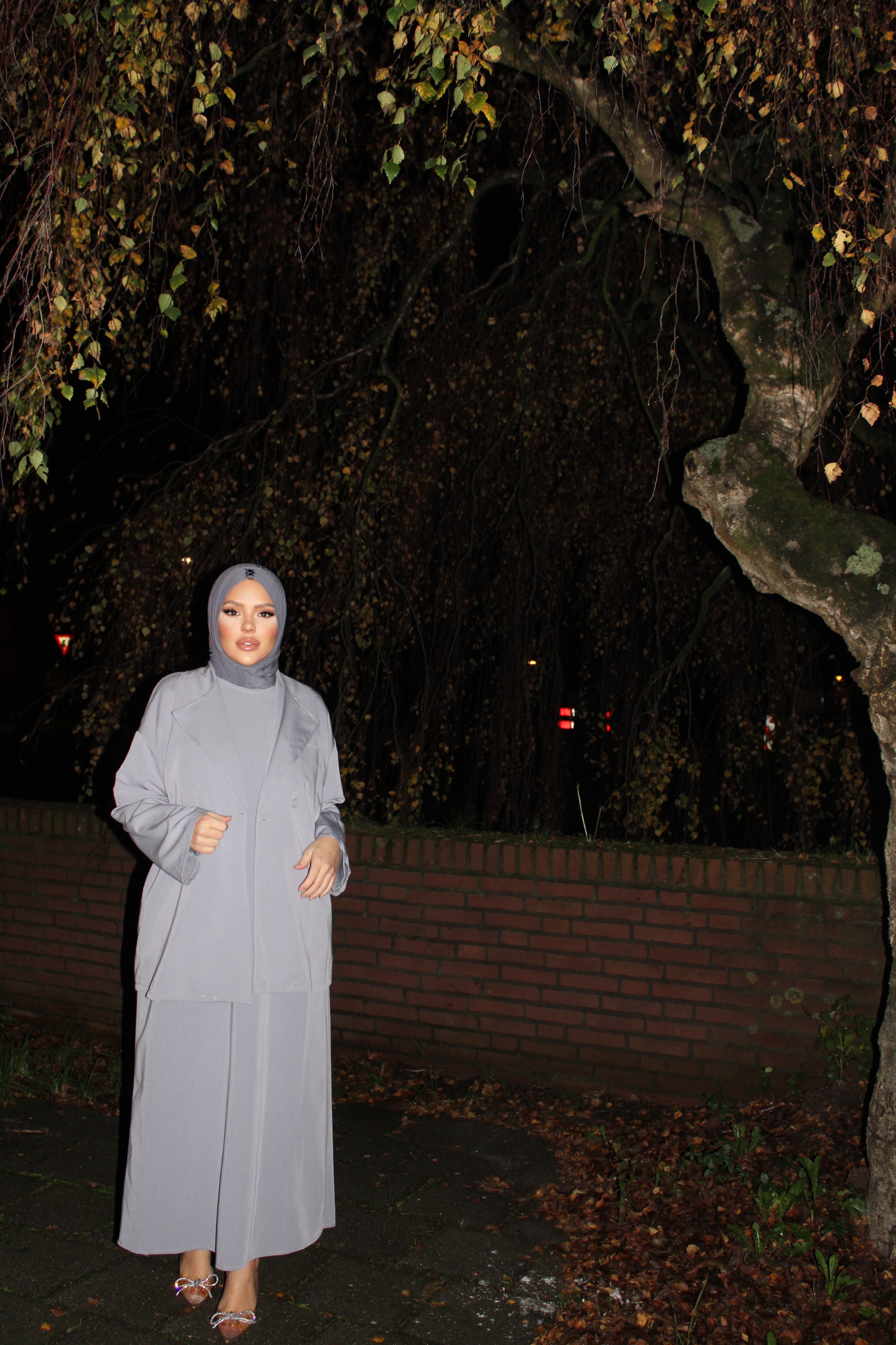 Linnen 2 piece habaya + Colbert