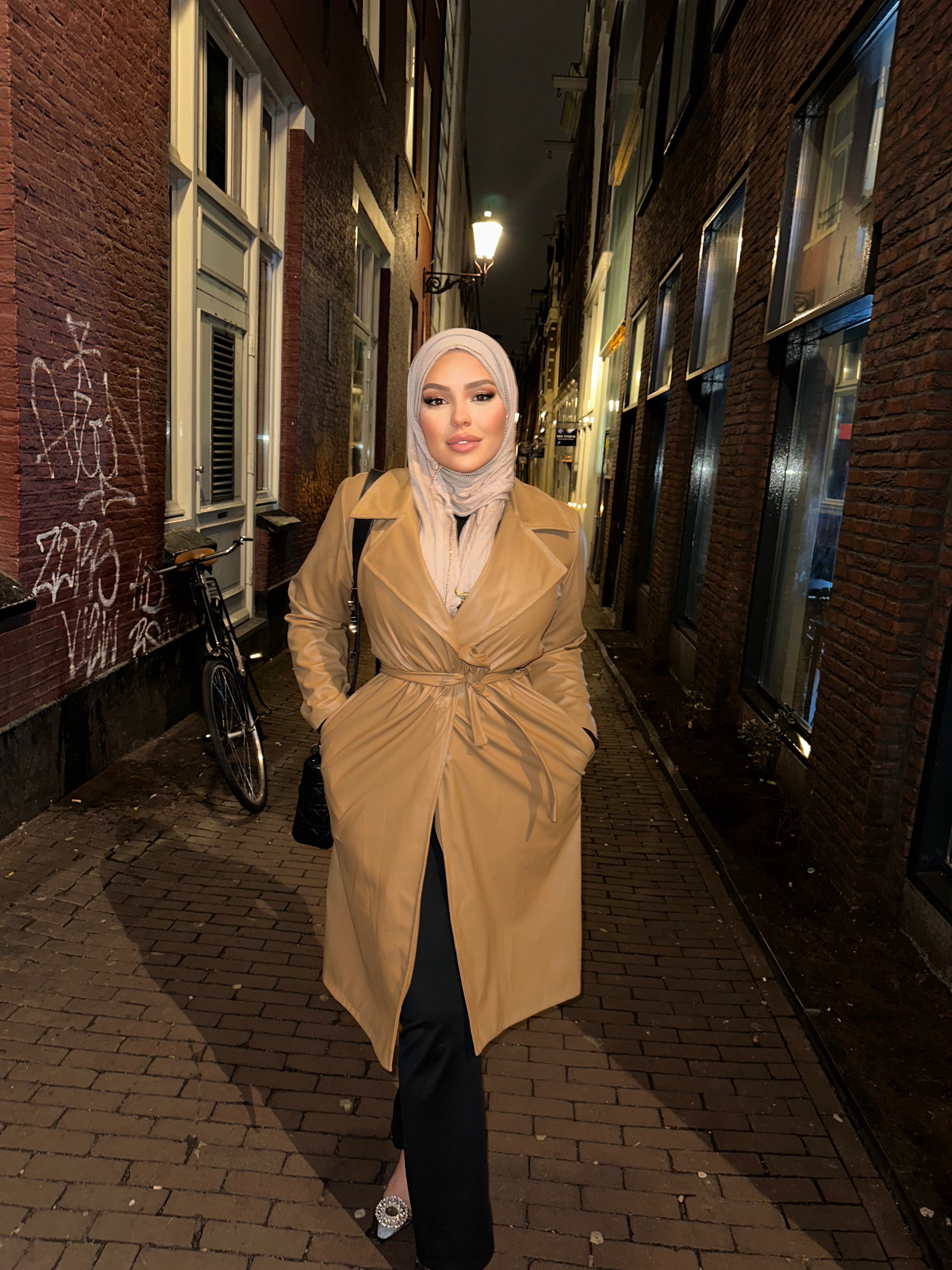 Leather coat